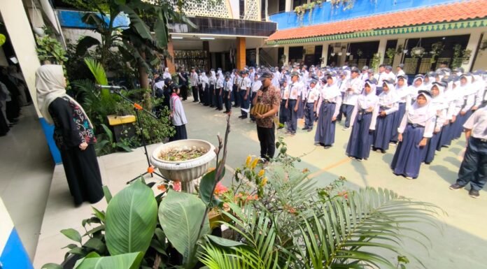 216 Siswa SMPN 16 Depok Ditempa Jadi Calon Pemimpin Berkarakter Pancasila Lewat LDKS 2026 LDKS SMPN 16 Depok 1