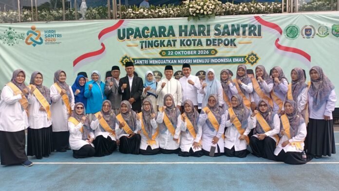 Paduan suara di hari santri kota depok
