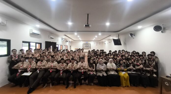 55 Penggalang dari Kwaran Beji Siap Menjadi Pramuka Garuda Pramuka garuda tingkat penggalang beji 2